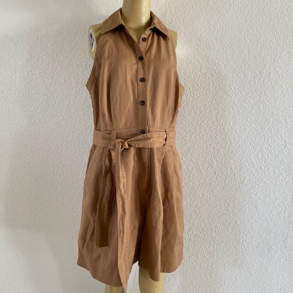 Banana Republic Tan Romper shorts Sz 12 - 206